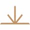 Ekena Millwork Saratoga Timber Gable Bracket, Western Red Cedar, 108"W x 68"H x 1 1/2"D x 5 1/2"F, 15/12 Pitch GBW108X68X0206SAR00SWR - alternate 1